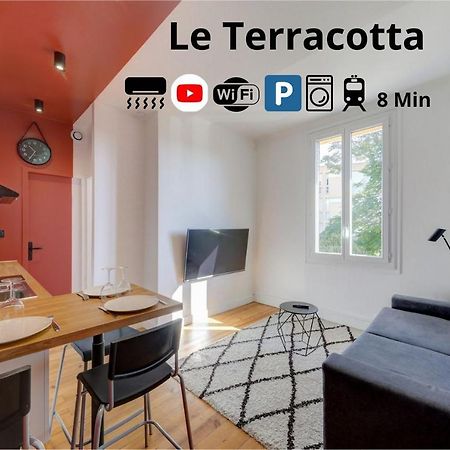 Terracotta-T2-Clim-Parking Gratuit Prive Leilighet Pierre-Bénite Eksteriør bilde